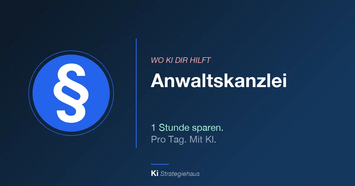 KI in der Anwaltskanzlei
