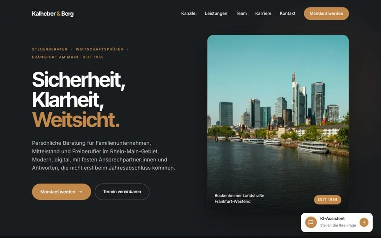 Webdesign-Beispiel: Bold-Sozietät – Kunden-Funnel
